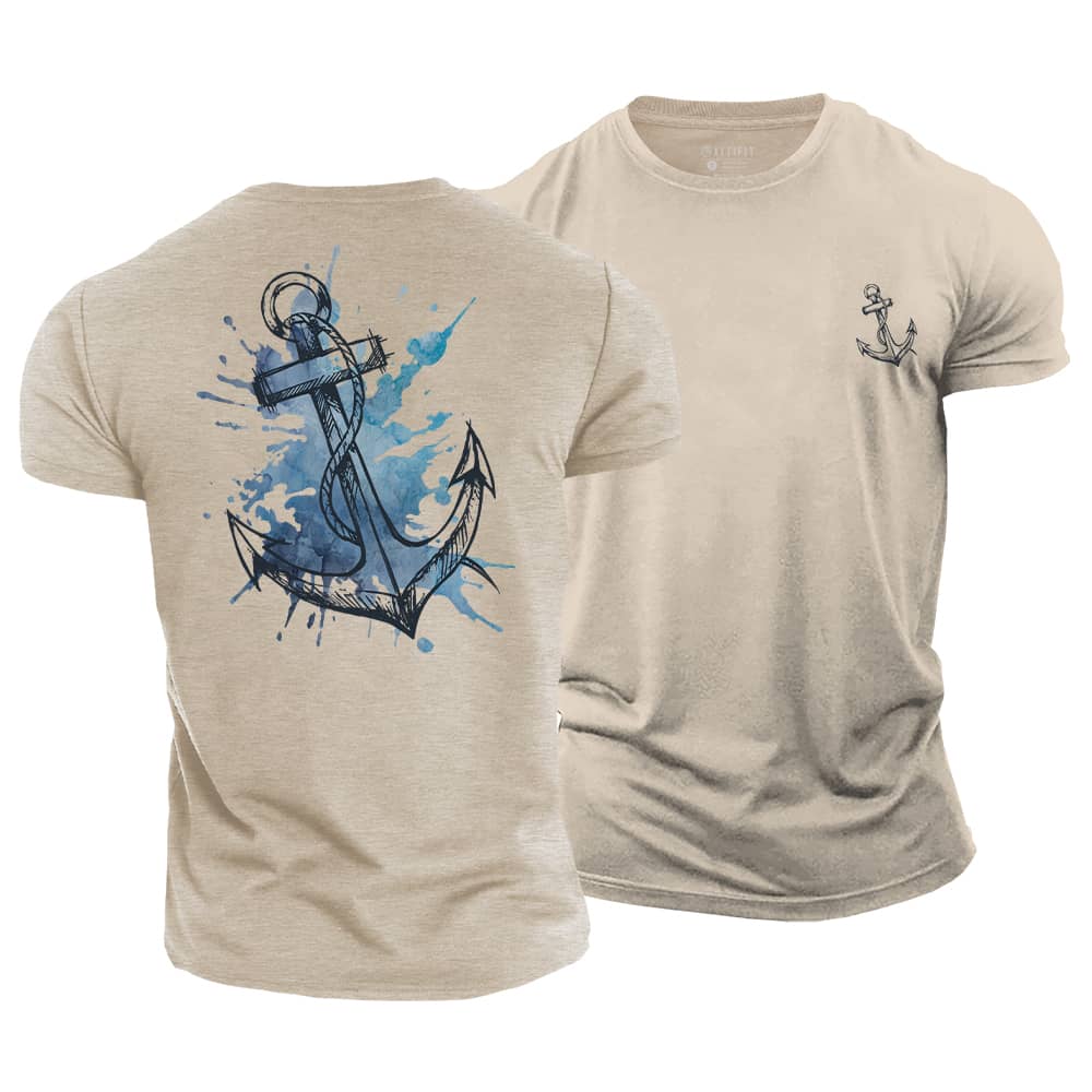 Anchor Splash Cotton T-Shirt