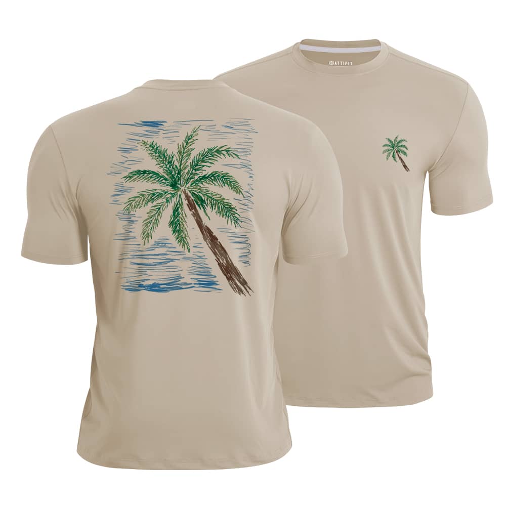 Sketch Palm Quick-Dry T-Shirt