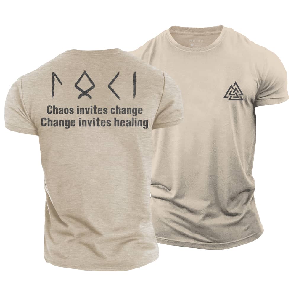 Chaos Invites Change Cotton T-Shirt