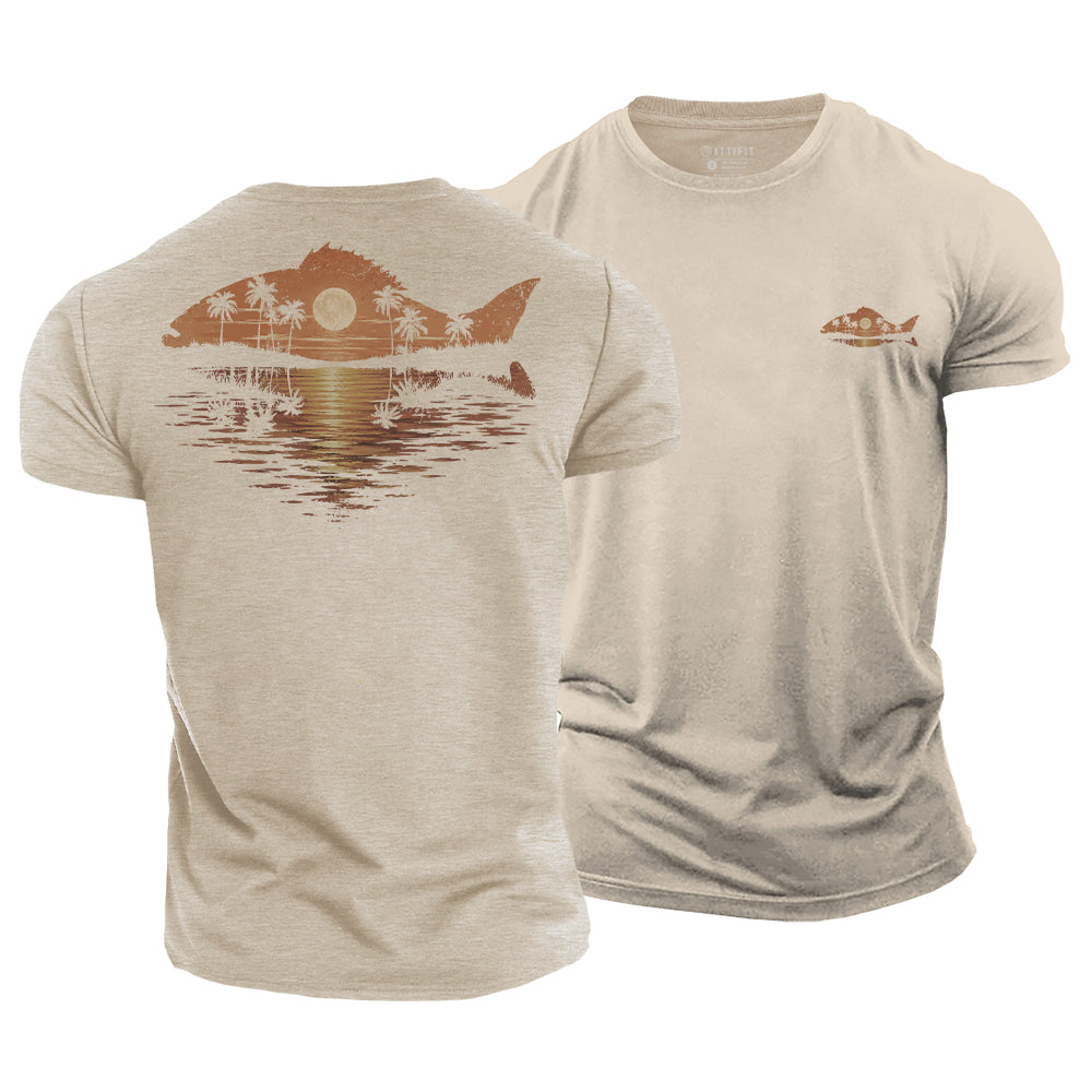 Sunset Current Cotton T-Shirt