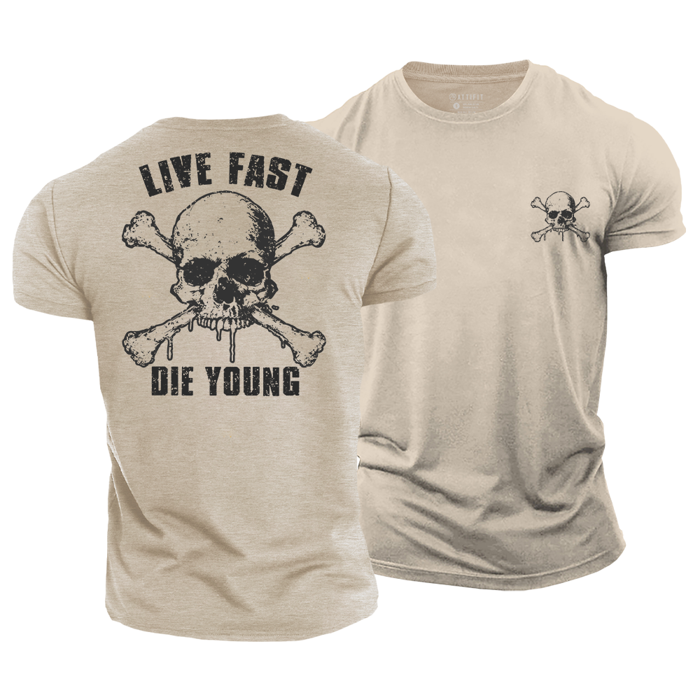 Live Fast Die Young Cotton T-Shirt
