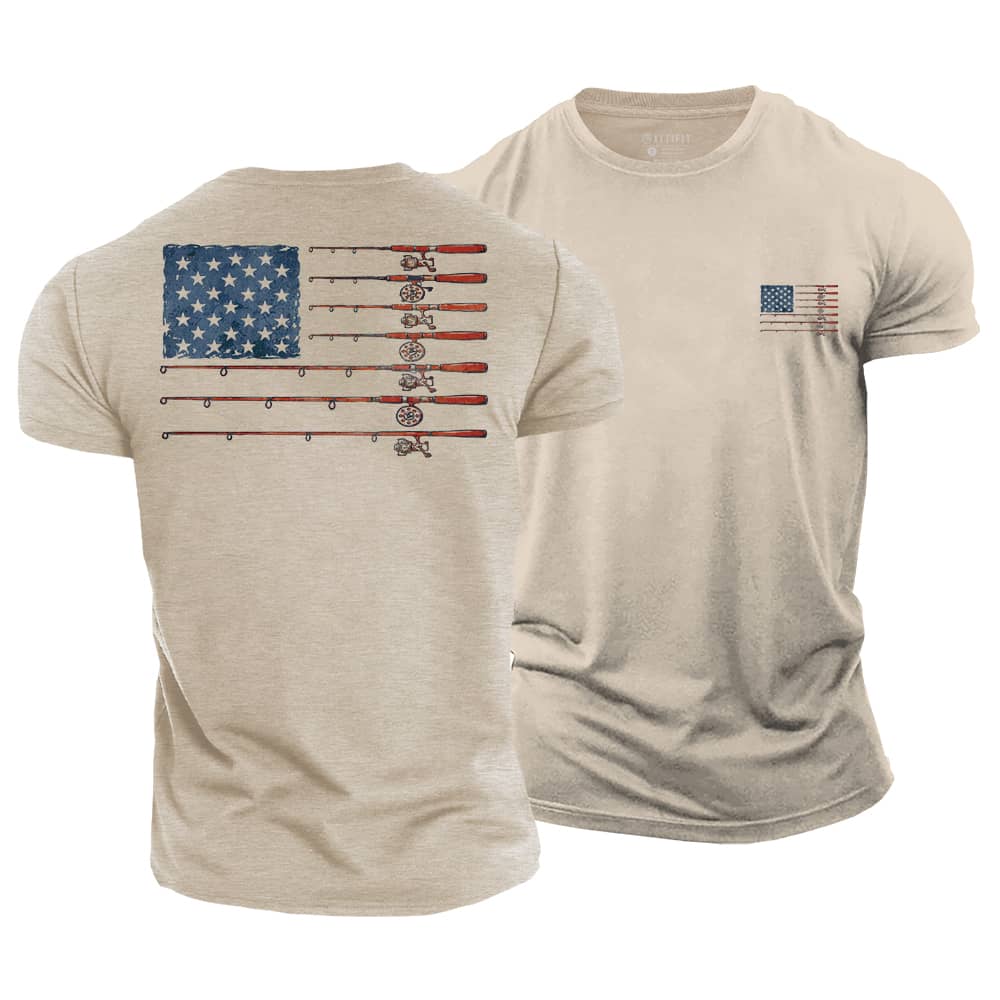 Fishing Flag Cotton T-Shirt