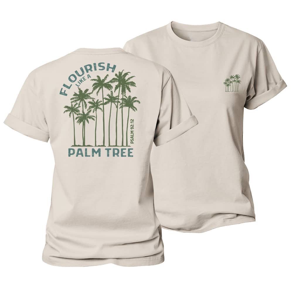 Flourish Like A Palm Tree Women's Cotton T-Shirt