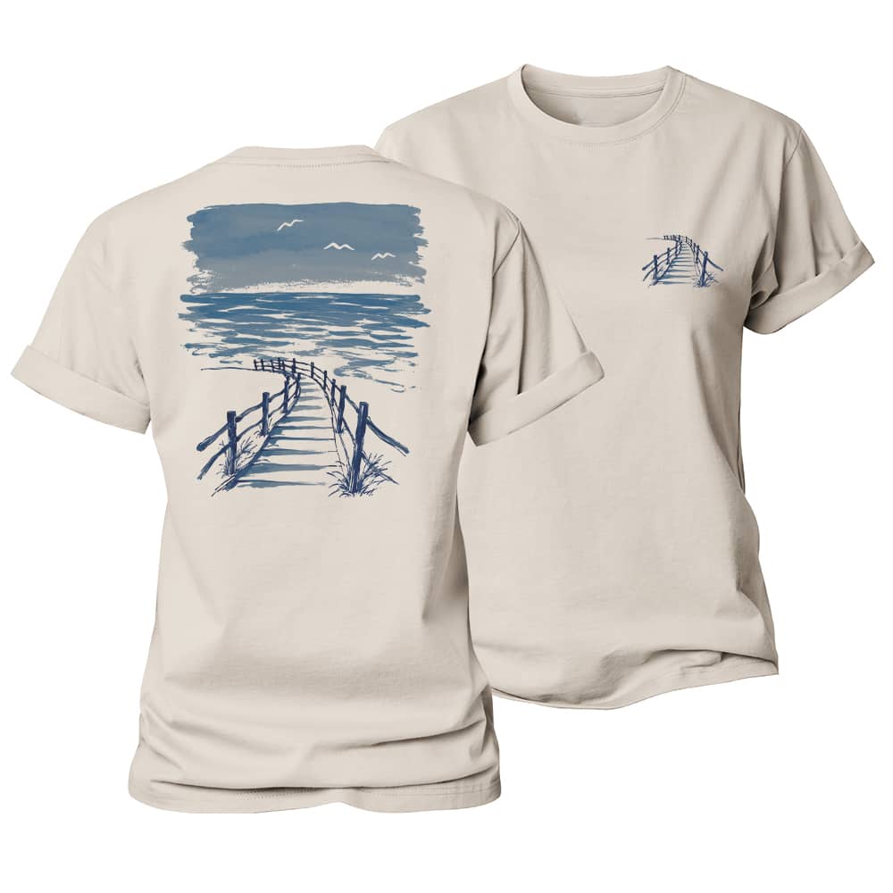 Seaside Boardwalk Women's Cotton T-Shirt