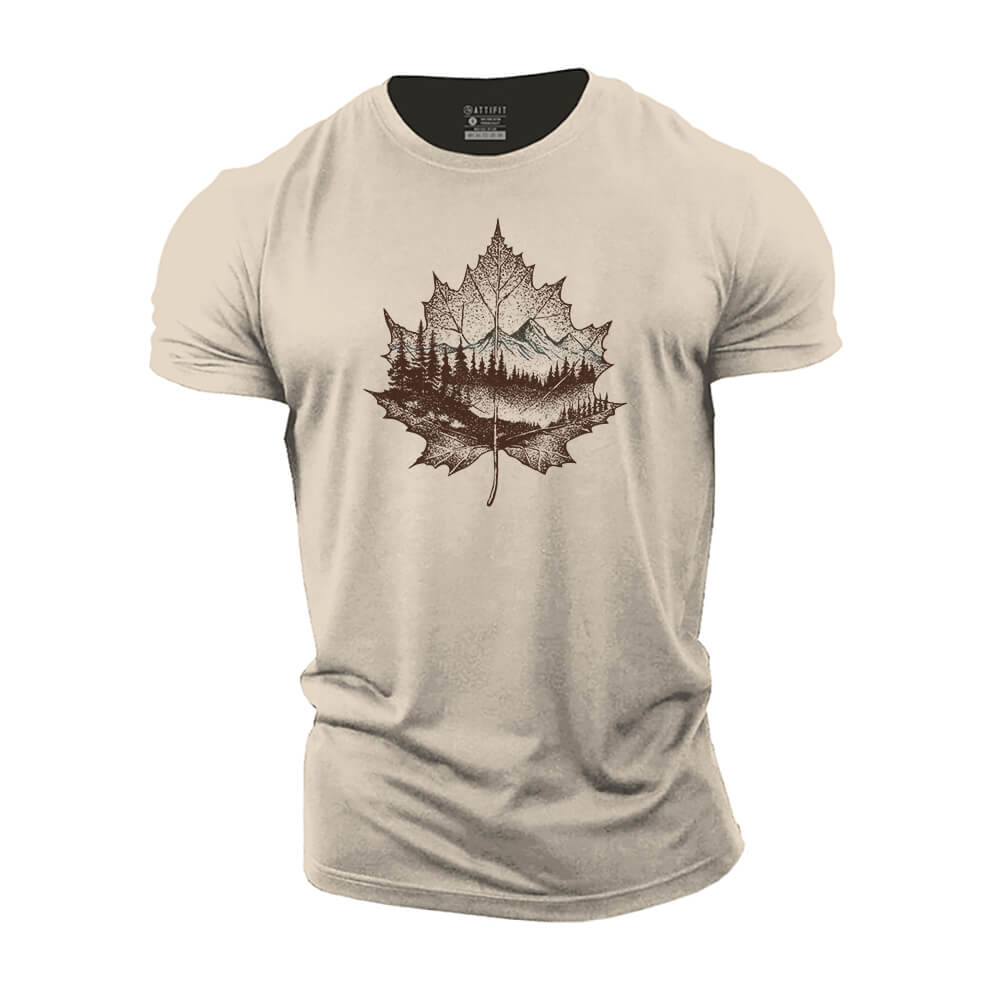 Leaf View Cotton T-Shirt