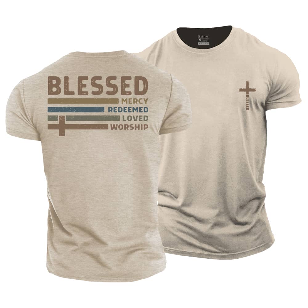 Colorful Blessed Cotton T-Shirt