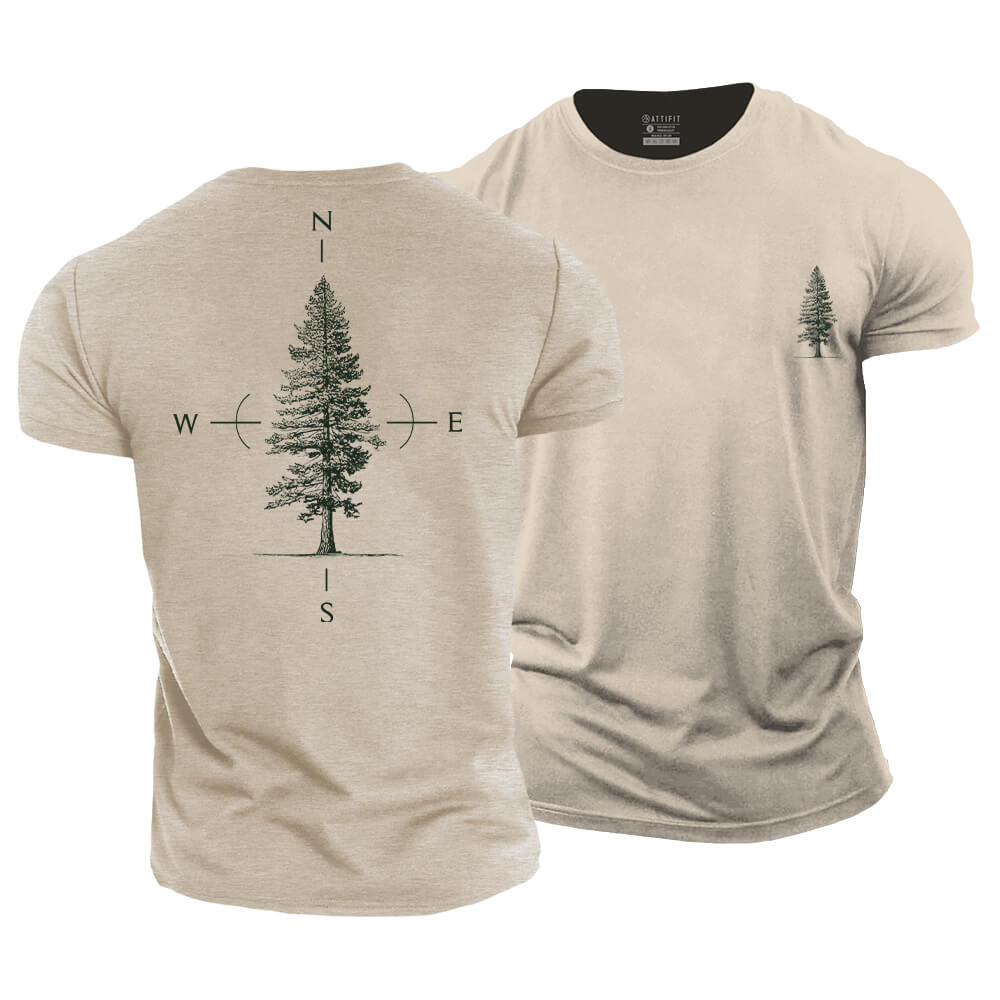 Tree Compass Cotton T-Shirt