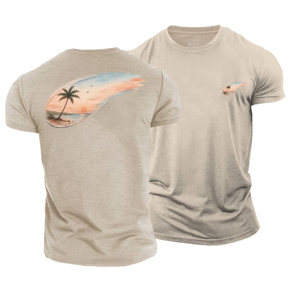 Sunset Sweep Cotton T-Shirt