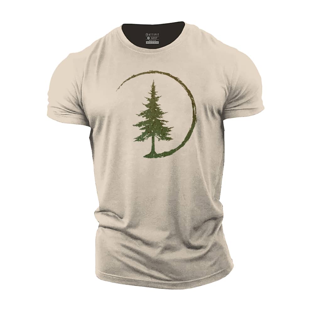 Pine Circle Cotton T-Shirt