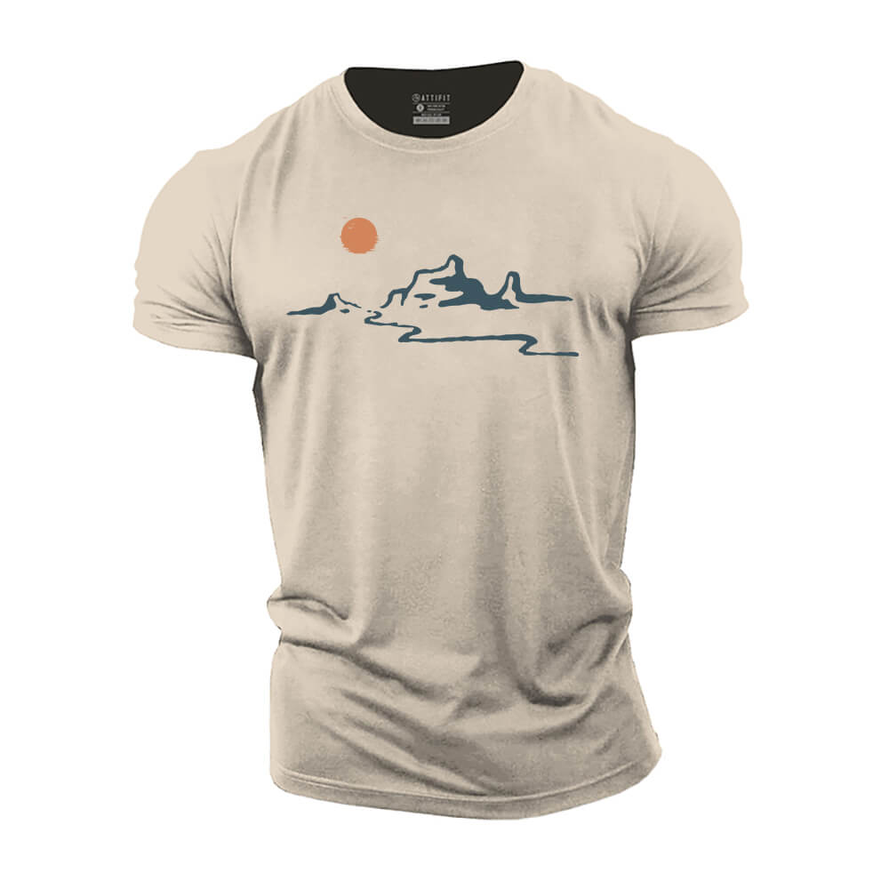 Mountain Flow Cotton T-Shirt