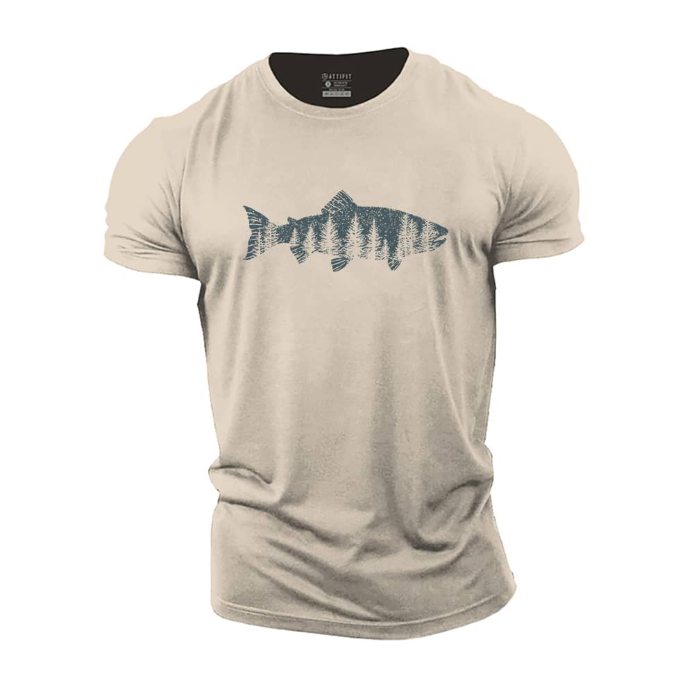 Fish Of The Forest Cotton T-Shirt