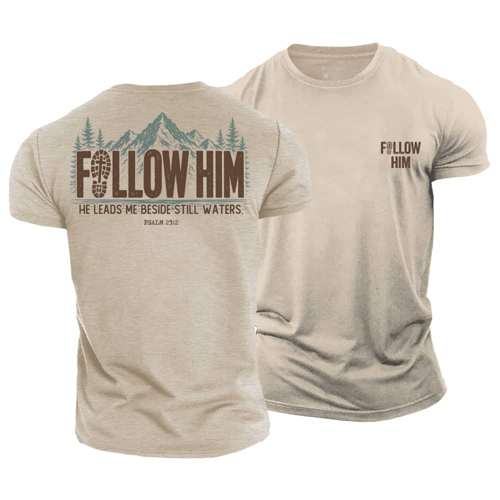 Follow Him Cotton T-Shirt