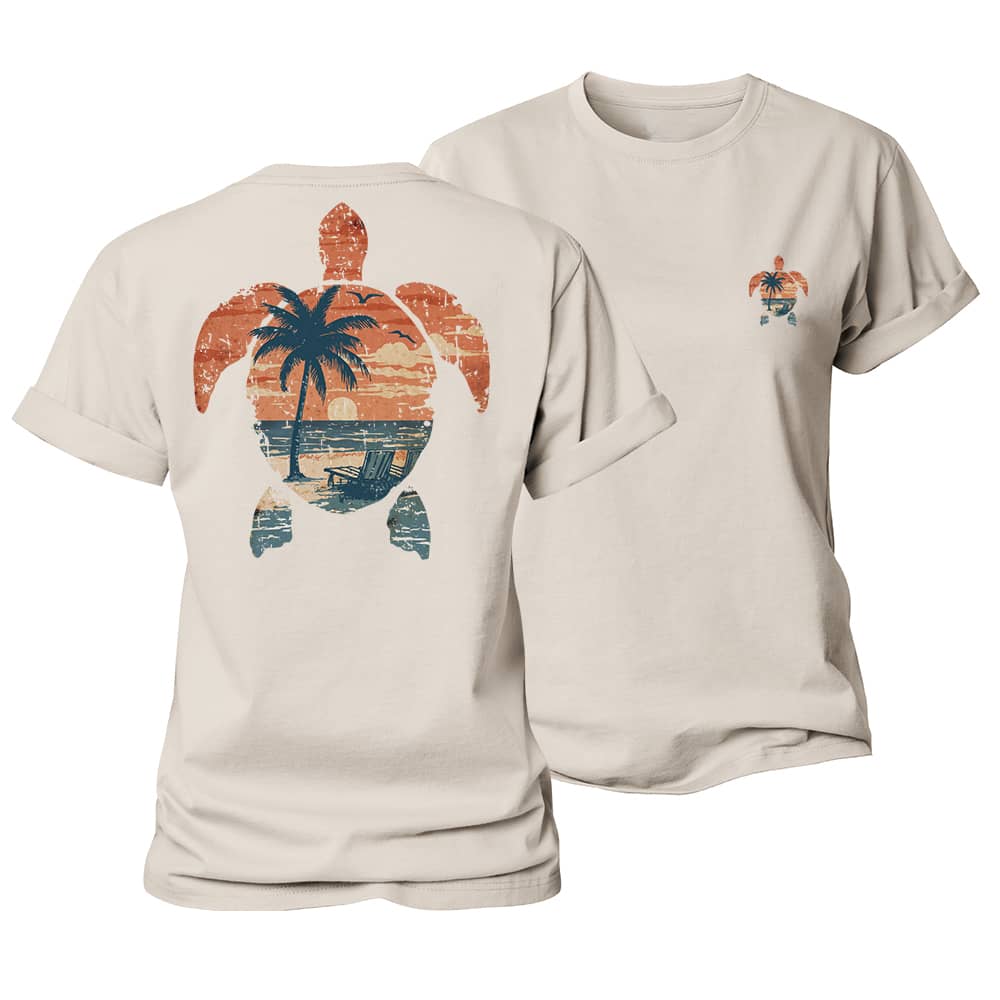 Colorful Turtle Women's Cotton T-Shirt