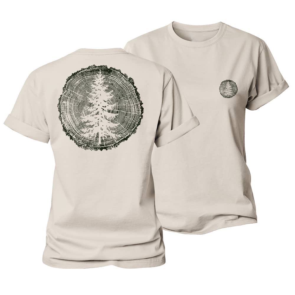 Pine Tree Ring Women's Cotton T-Shirt