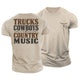 Trucks Cowboys Cotton T-Shirt