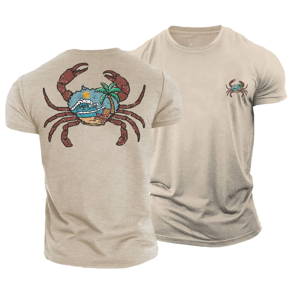 Beach Crab Cotton T-Shirt