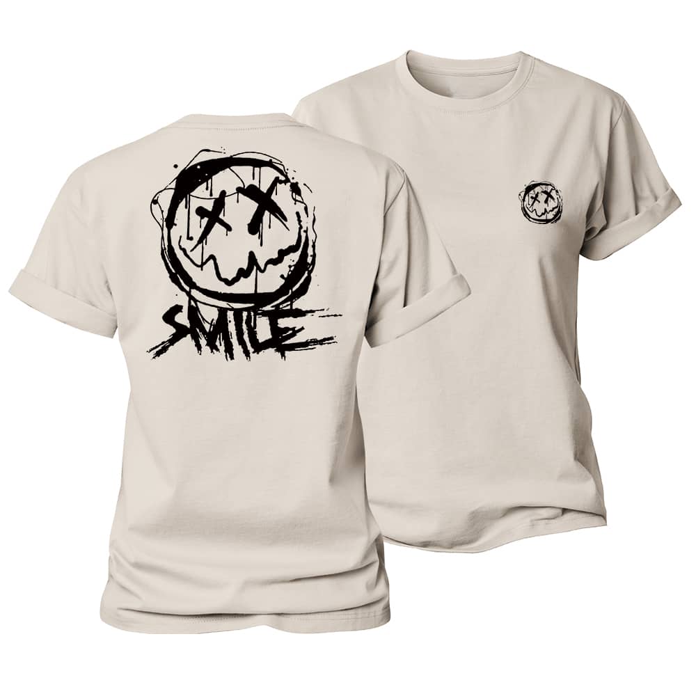 Smiley Graphic Women's Cotton T-Shirt