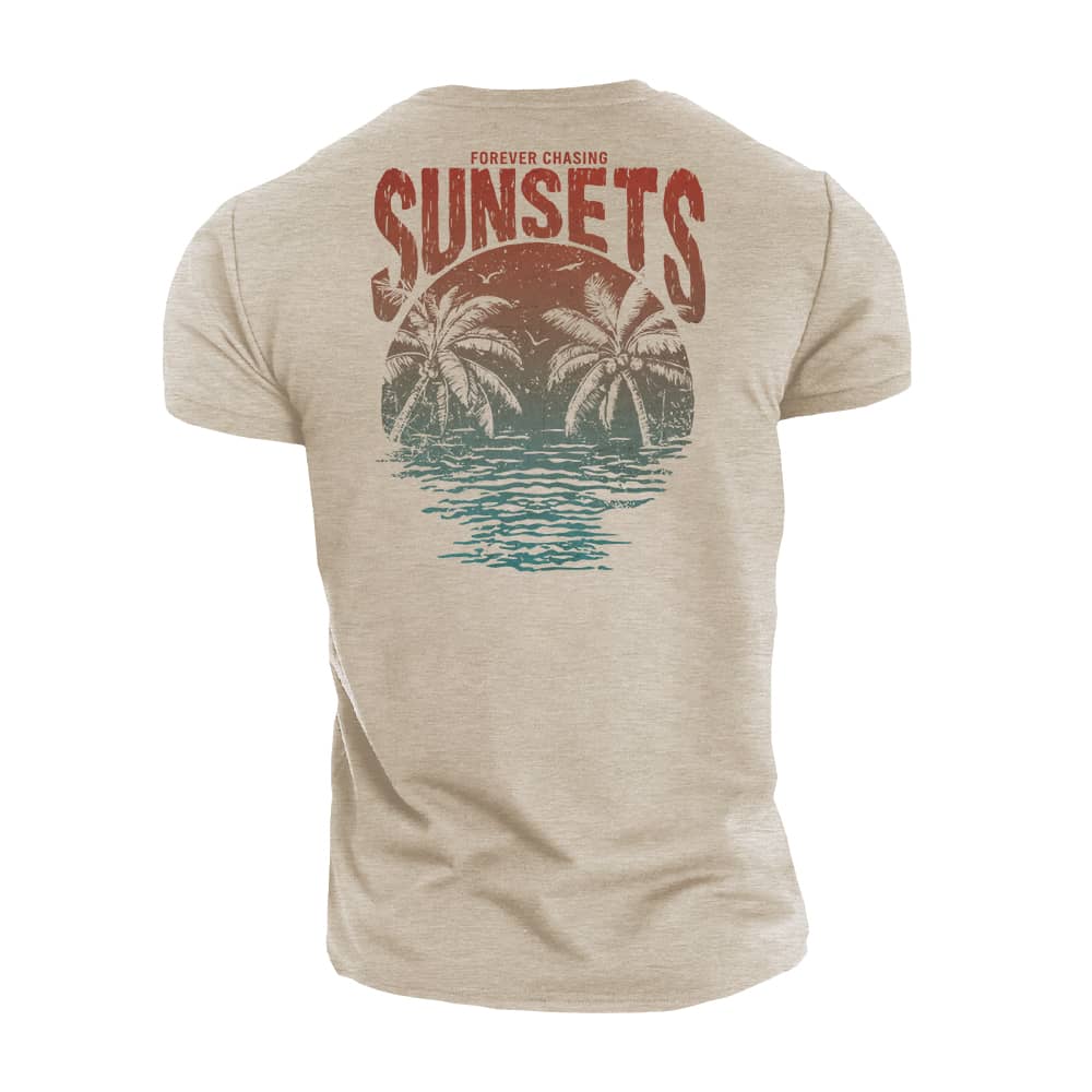 Chasing Sunsets Cotton T-Shirt