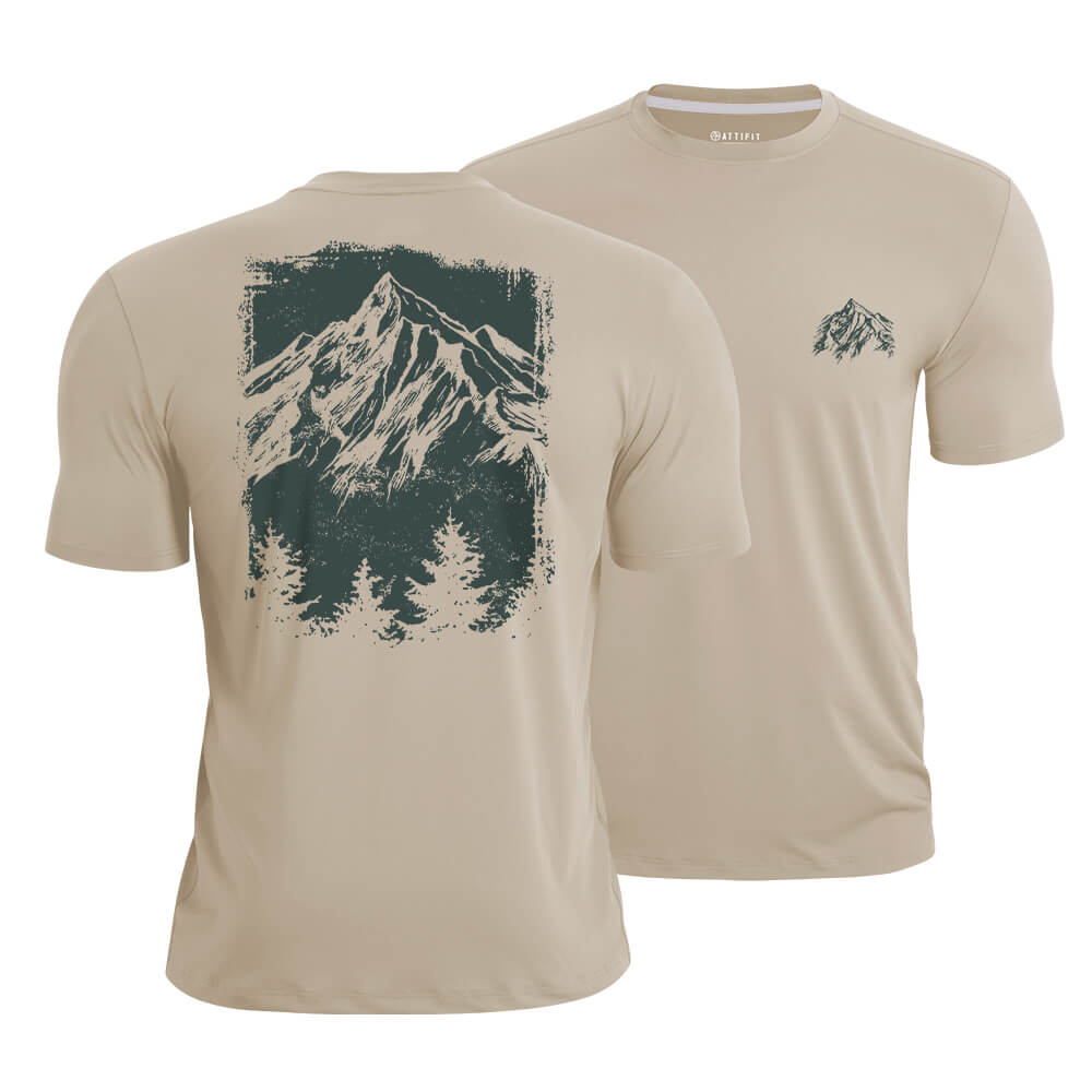 Mountain Tree Silhouette Quick-Dry T-Shirt