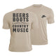 Beers Boots Country Music Quick-Dry T-Shirt
