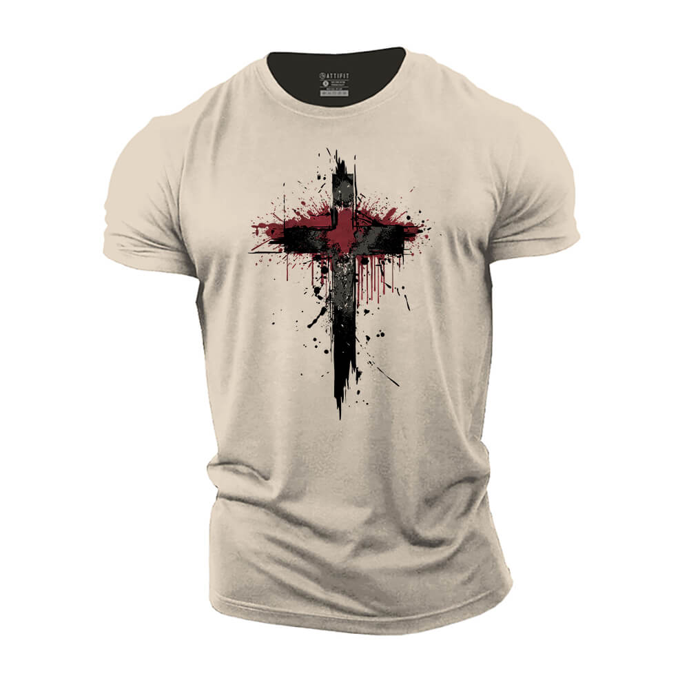 Sacred Cross Cotton T-Shirt