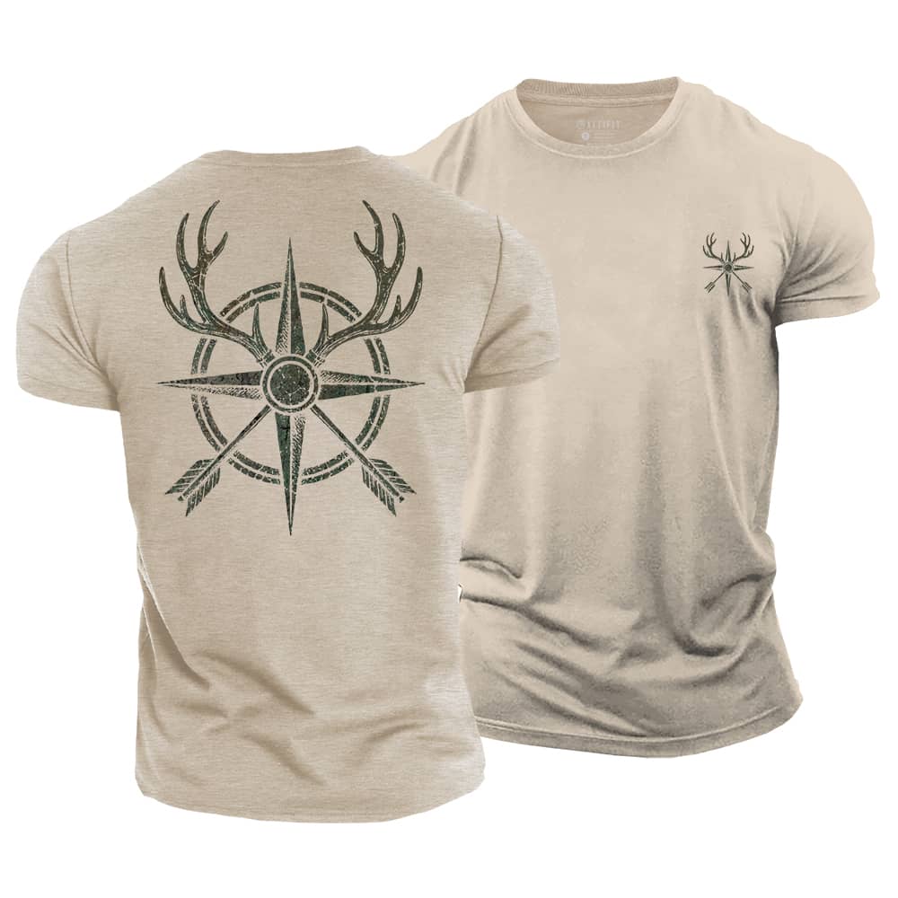 Hunting Compass Cotton T-Shirt