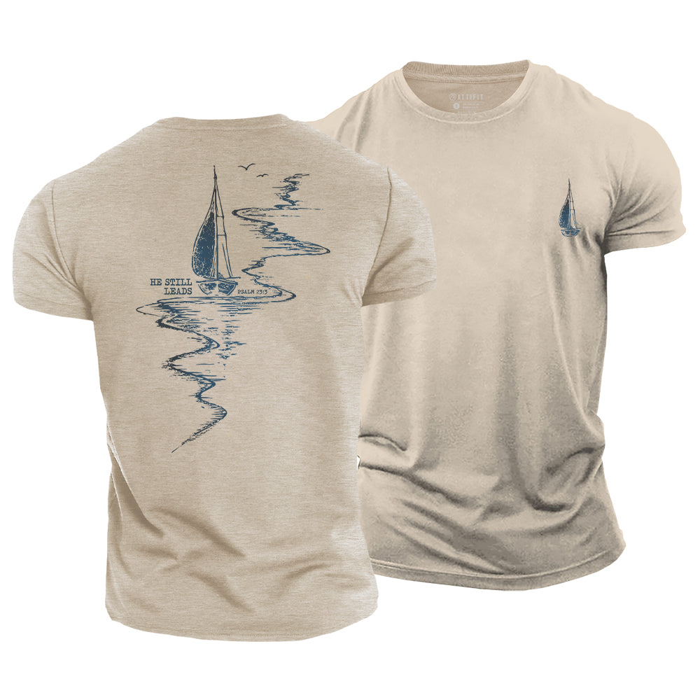 He Still Leads Cotton T-Shirt