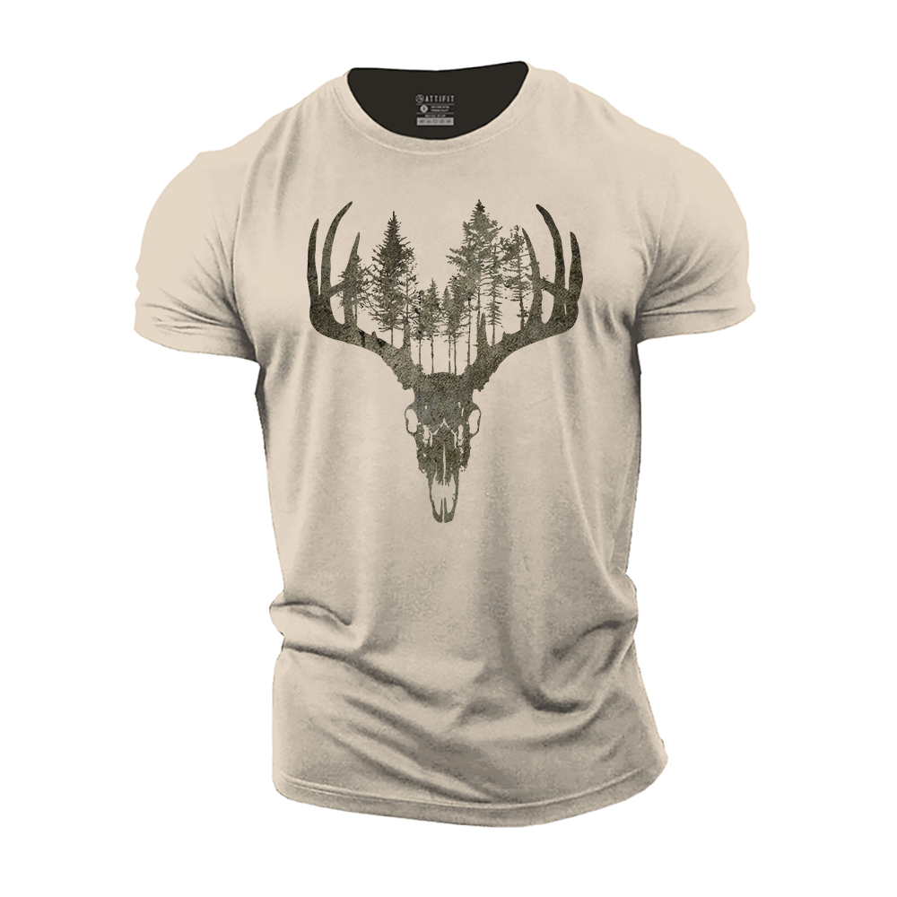 Forest Deer Cotton T-Shirt