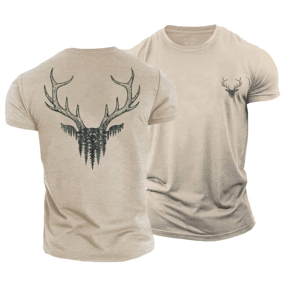 Wildwood Antler Cotton T-Shirt
