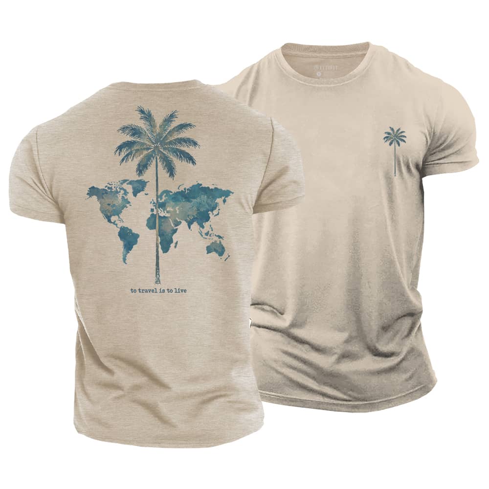 Travel Live Cotton T-Shirt