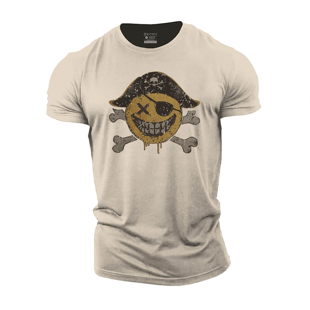 Pirate Smiley Cotton T-Shirt