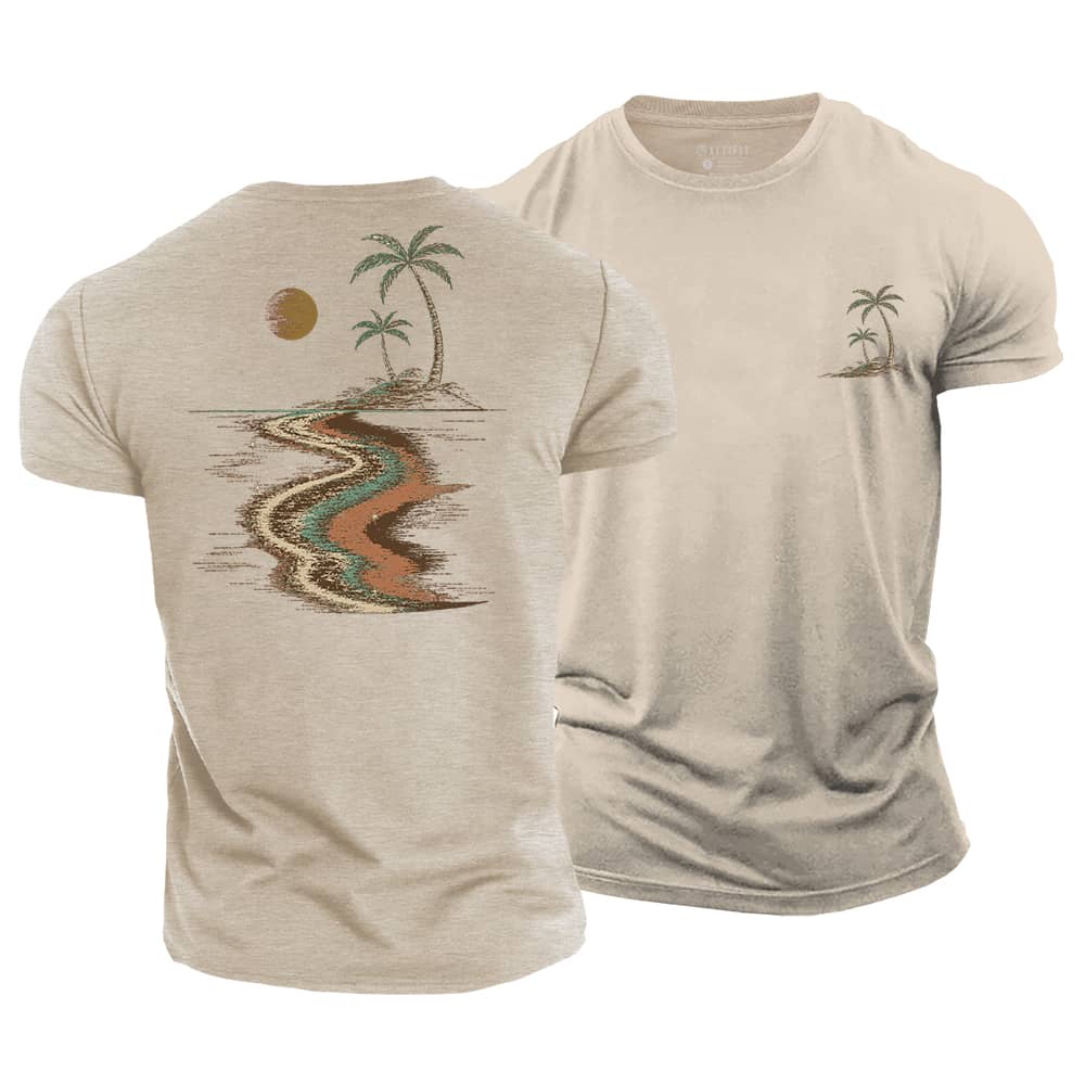 Palm Moon Cotton T-Shirt