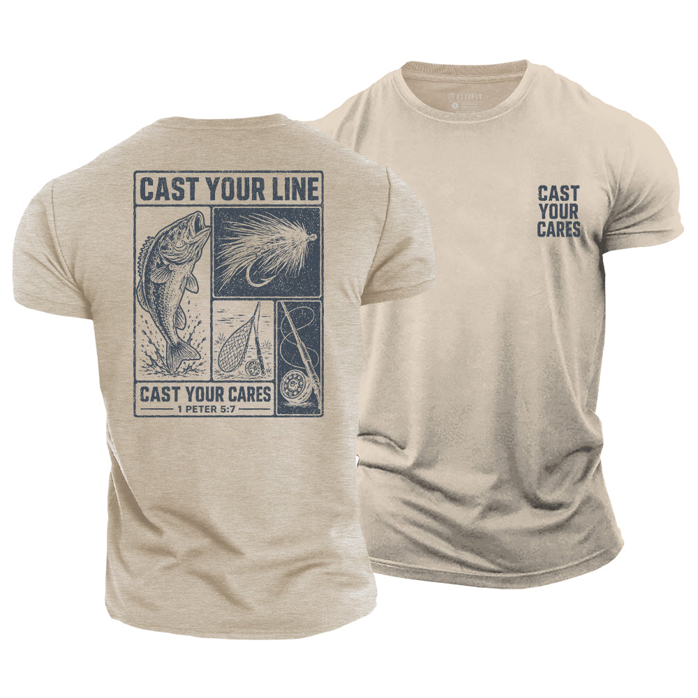 1 Peter 5:7 Cotton T-Shirt
