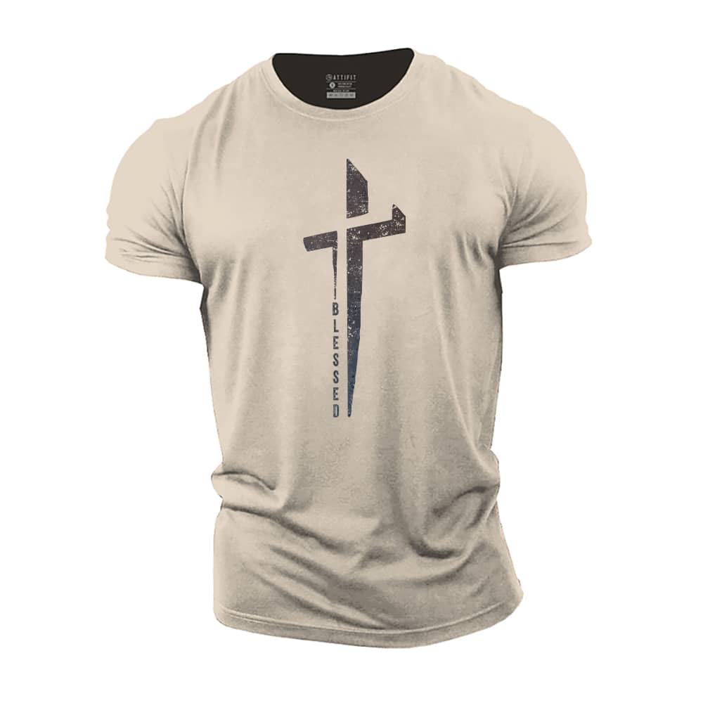 Blessed Cross Cotton T-Shirt