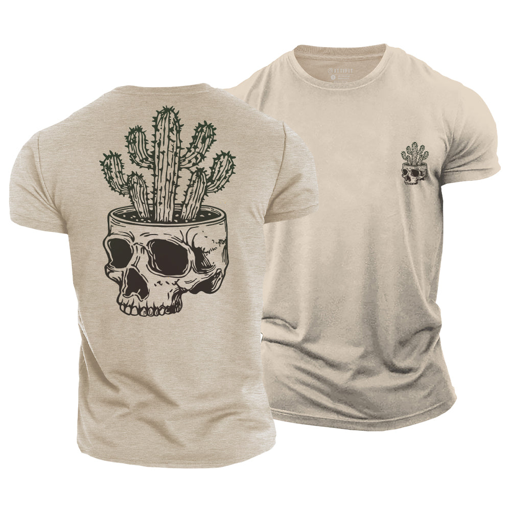 Desert Skull Cotton T-Shirt