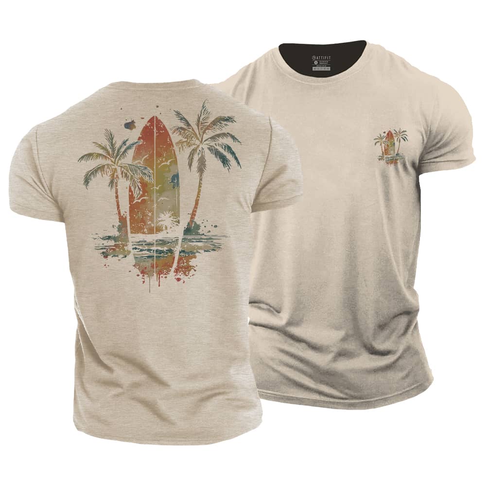 Beach Surfing Cotton T-Shirt