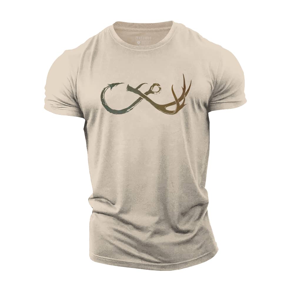 Forever Hunting Fishing Cotton T-Shirt