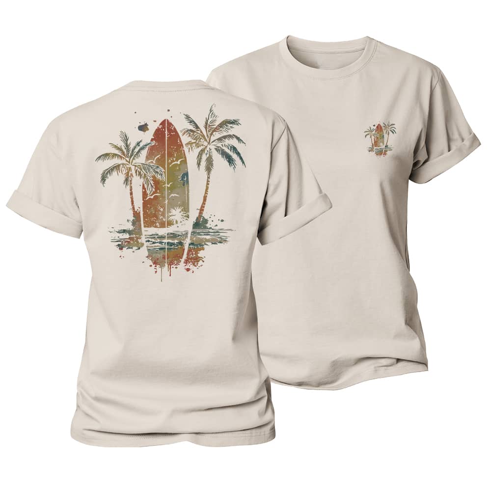 Beach Surfing Women's Cotton T-Shirt