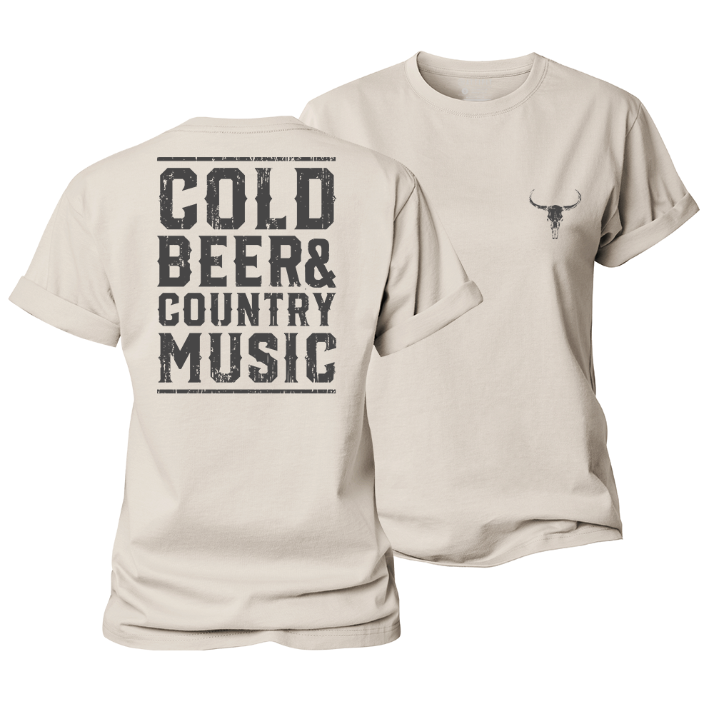 Cold Beer and Country Music Women's Cotton T-Shirt