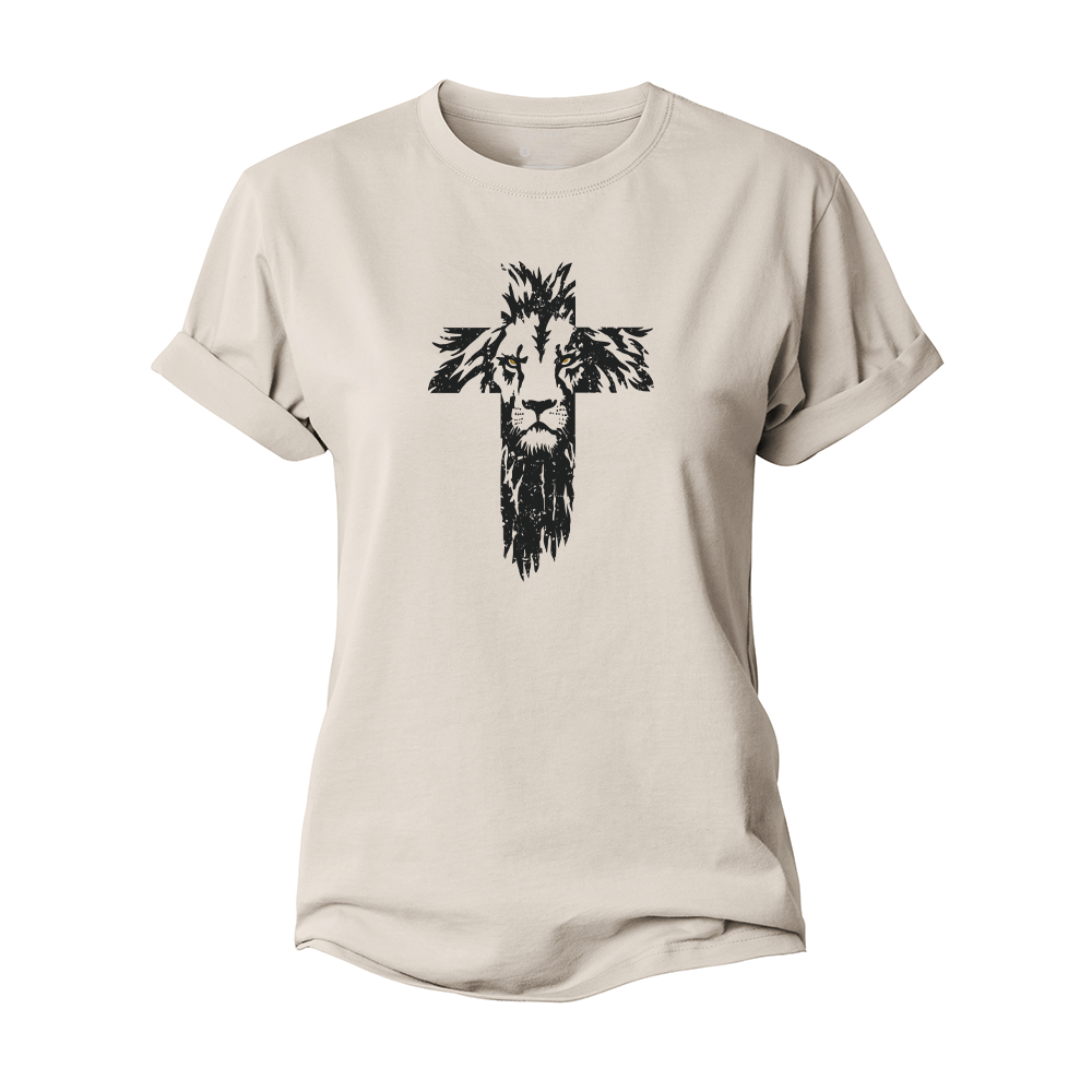 Lion Cross Women's Cotton T-Shirt