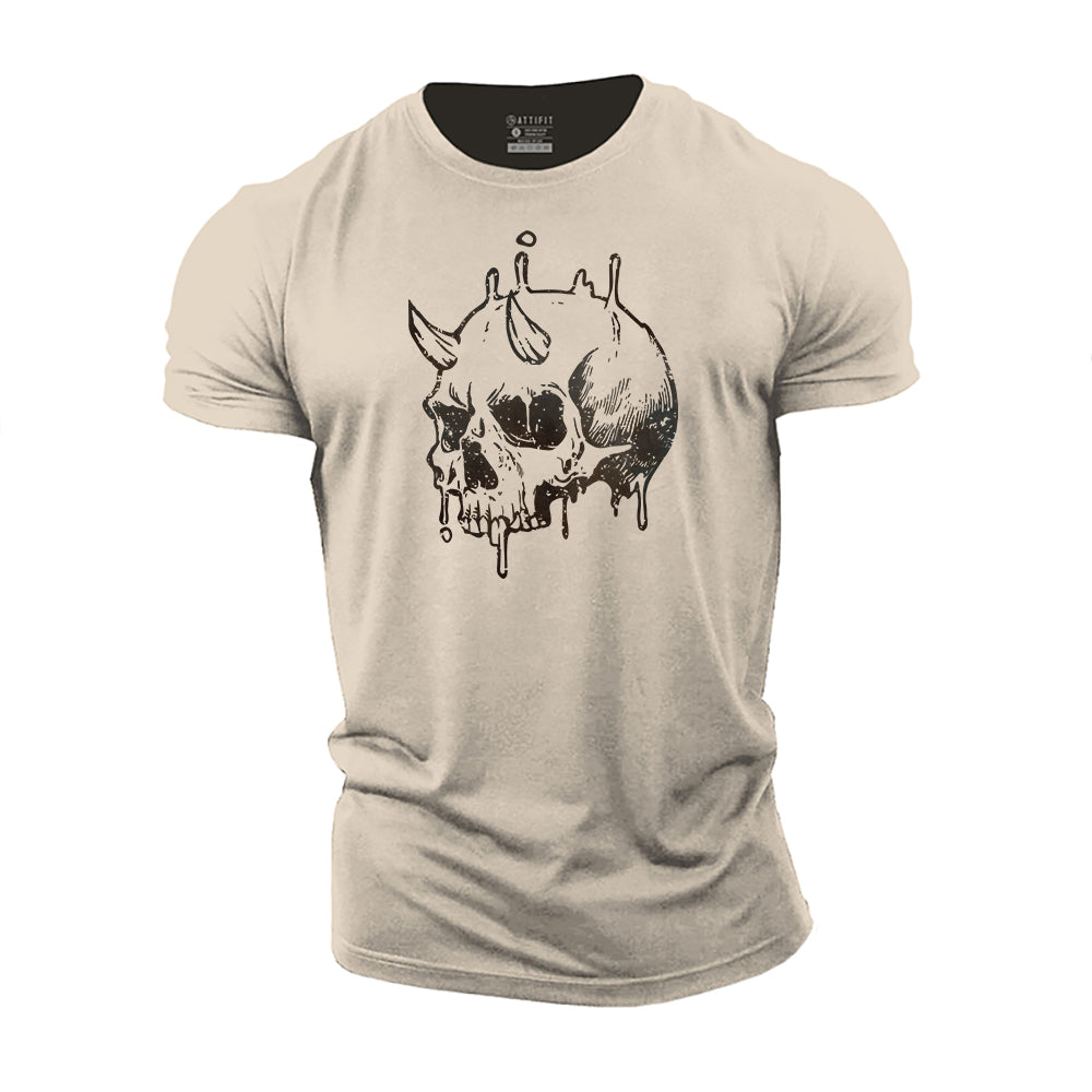 Devil Skull Cotton T-Shirt