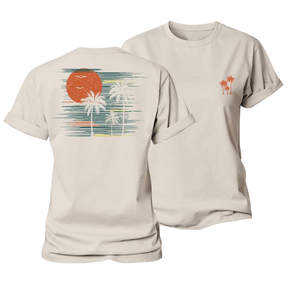 Sunset Palm Women's Cotton T-Shirt