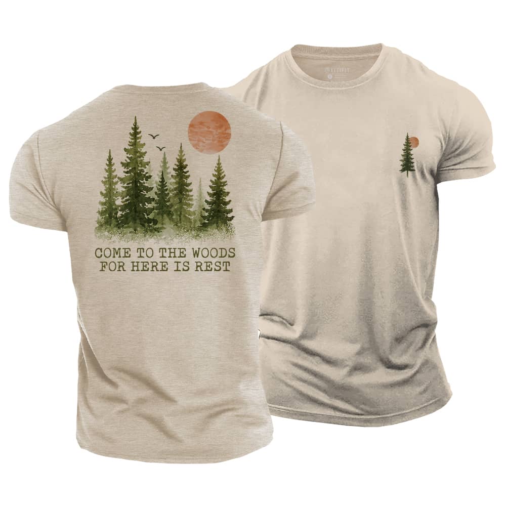 Woods For Rest Cotton T-Shirt