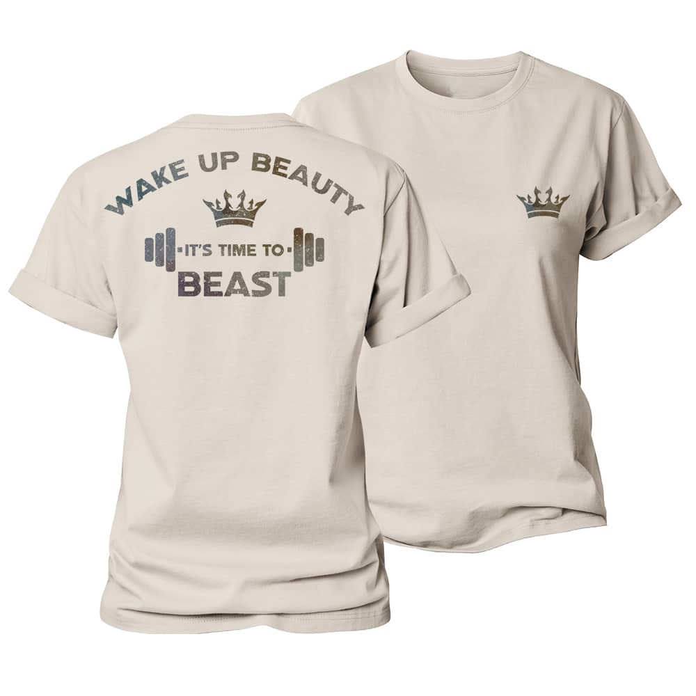 Wake Up Beauty Women's Cotton T-Shirt