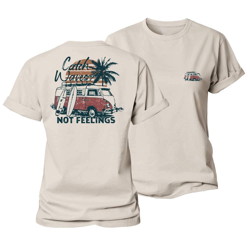 Catch Waves Women's Cotton T-Shirt