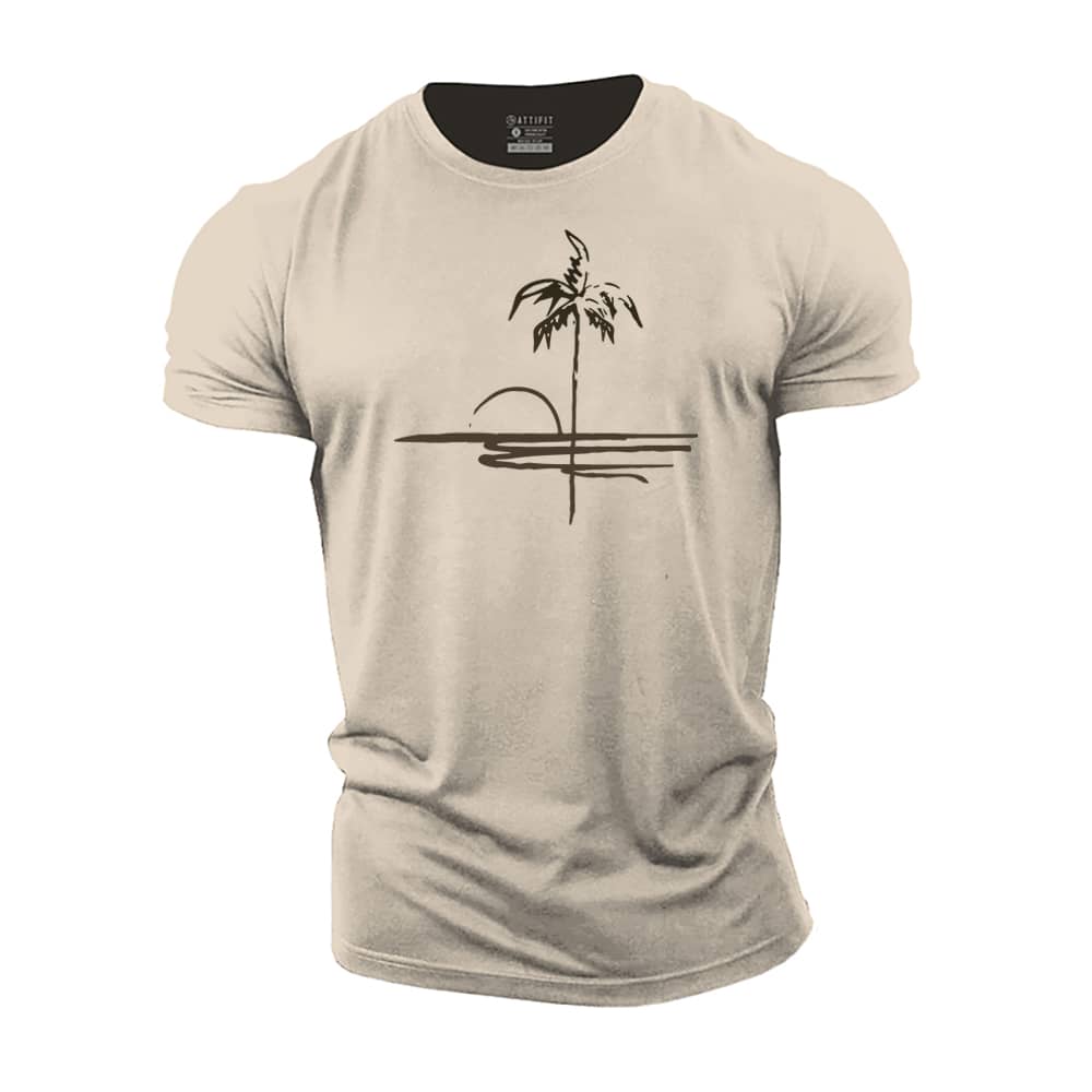 Simple Beach Cotton T-Shirt