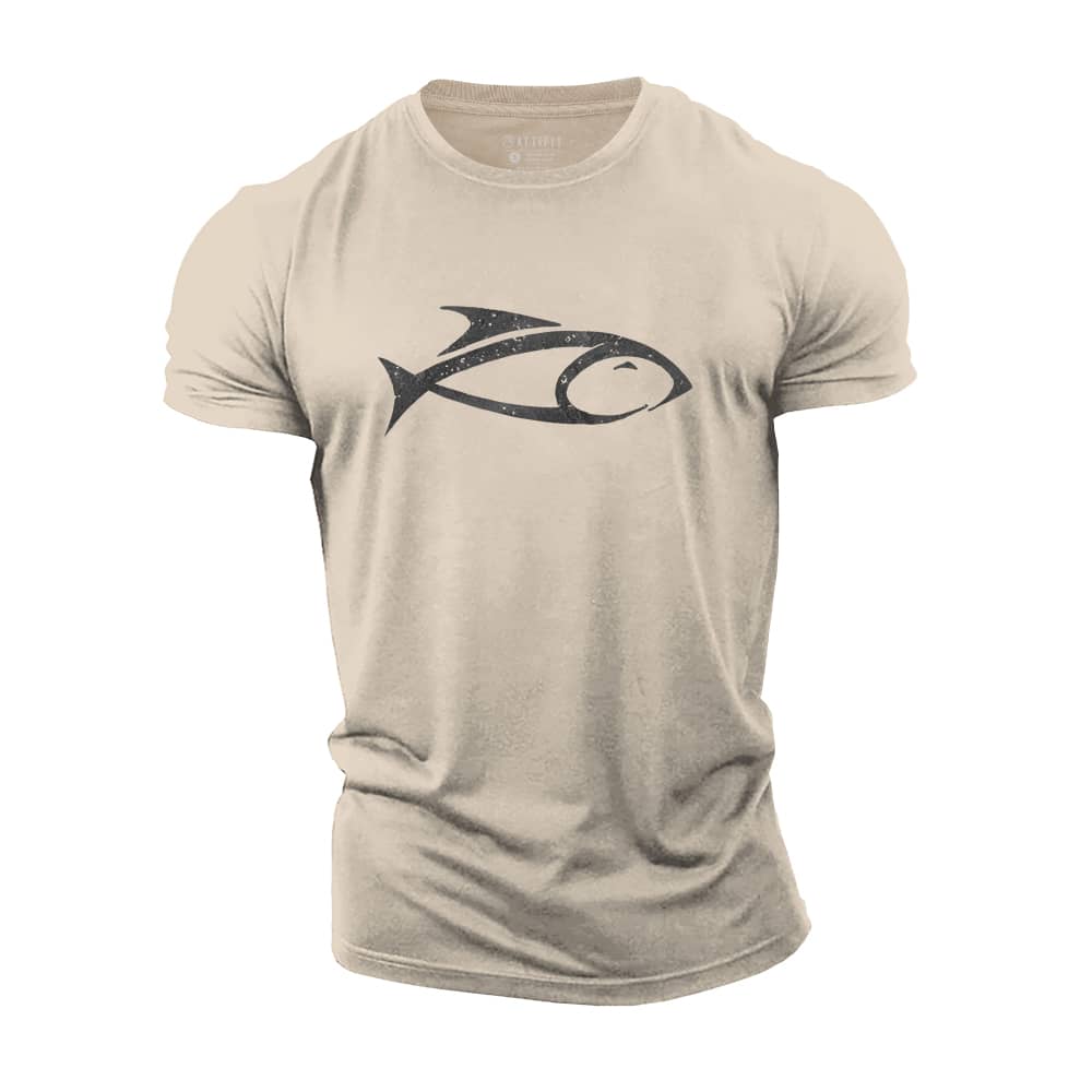 Simple Fish Cotton T-Shirt