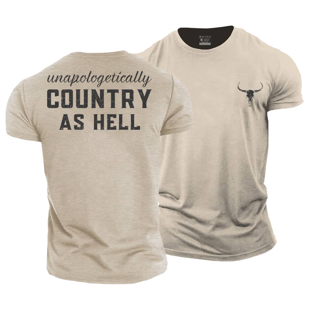 Country As Hell Cotton T-Shirt