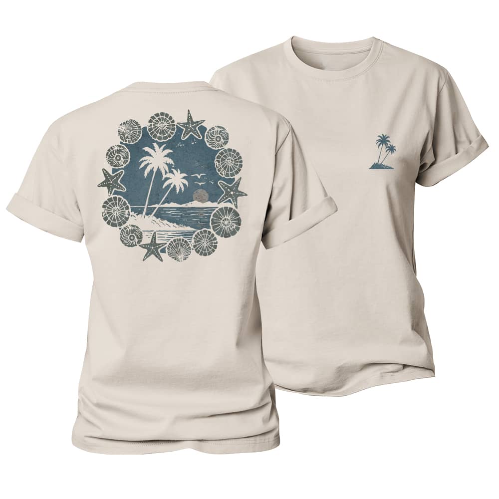 Shell Palm Women's Cotton T-Shirt