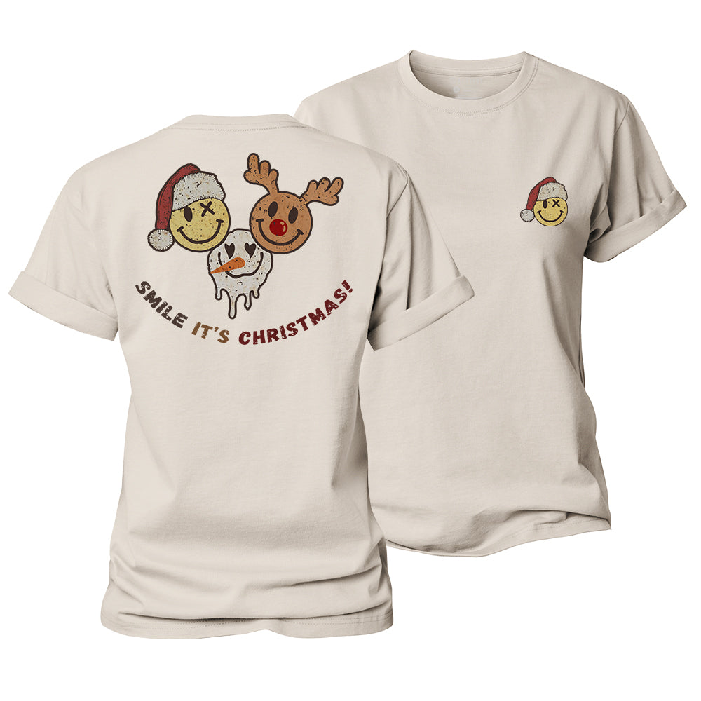 Smile At Christmas Women's Cotton T-Shirt